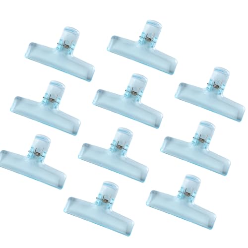 Klare Acryl-Binder-Clips für Lebensmittelbeutel, Fotodatei, Quittung, Zeichenbrett, Küche, Büro, Büro, 10 Stück von Morain