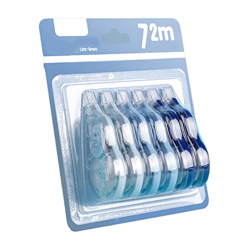 Korrekturbandstift-Set, weiß, nachfüllbar, Breite 5 mm, extra lang, Radiergummi für Schüler, niedlich, 6 Stück von Morain