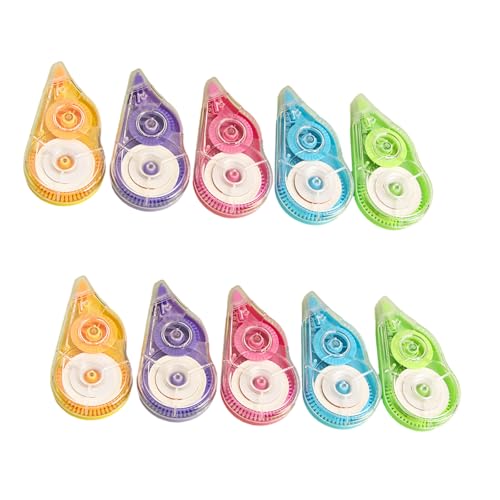 Korrekturroller, 8 m x 5 mm, schnell trocknend, weiß, Korrekturband, insgesamt 80 m, für Schreiben, Schul- und Bürobedarf, Klassenzimmer, Notizen, 10 Stück Korrekturroller, 8 m x 5 mm, schnell trocknend, weiß, Korrekturband, insgesamt 80 m, für Schreiben, Schul- und Bürobedarf, Klassenzimmer, Notizen, 10 Stück von Morain