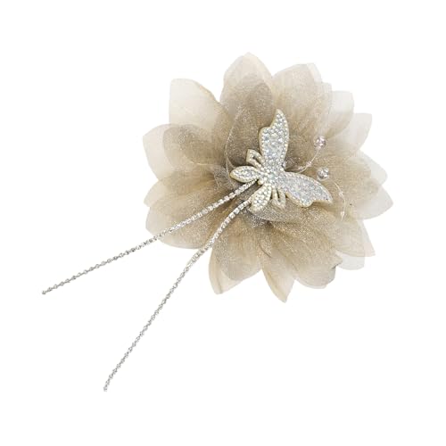 Kunstvolle Blumen-Kristall-Applikation für Abendrock, Kleidung, Perlen-Kragen, Dekoration, Brosche, Nähen, Stoff, Blumenbrosche von Morain