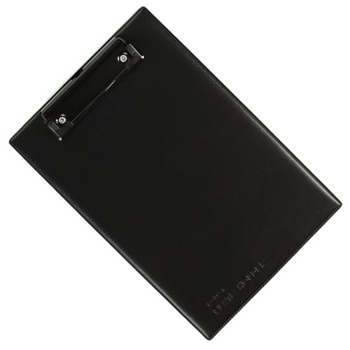 Leder-Klemmbrett mit einziehbarem Haken zum Aufhängen, Leder, Konferenz-Schreibtafel für Büro, Schule, Restaurant, Café, professionelle Dokumententasche Leder-Klemmbrett mit einziehbarem Haken zum Aufhängen, Leder, Konferenz-Schreibtafel für Büro, Schule, Restaurant, Café, professionelle Dokumententasche von Morain