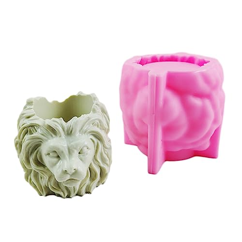 Löwenkopf Gipsblüten Topf Silikonform Epoxidharz Gussform Schimmel Sukkulente Vase Zementform Kerzenhalter Form Löwenkopf Gipsblüten Topf Silikonform Epoxidharz Gussform Schimmel Sukkulente Vase Zementform Kerzenhalter Form von Morain