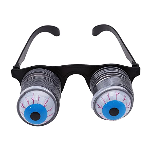 Lustiges Spiel mit herabhängenden Augäpfeln, Frühlingsbrille, Horror, Halloween-Kostüm, Zubehör, Erwachsene, Kinder, zum Spielen, Dekoration, Streichbrille mit Augen, Streich mit Nase von Morain