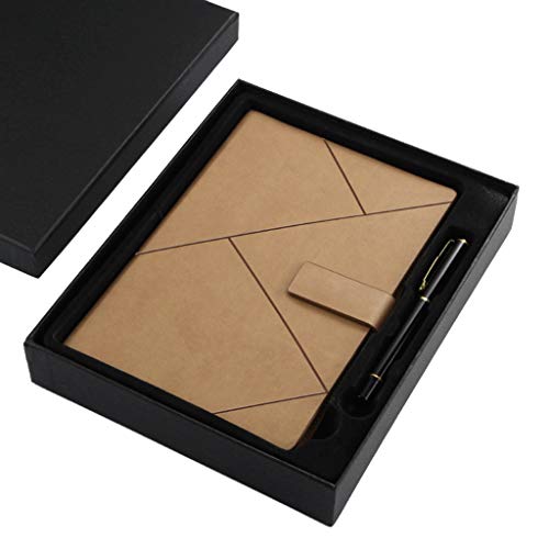 Luxuriöses Leder-Büro-Tagebuch, Notizbuch, Business-Tagesplaner, Notizblock mit Stift-Set, Schulbedarf, Radiergummis Luxuriöses Leder-Büro-Tagebuch, Notizbuch, Business-Tagesplaner, Notizblock mit Stift-Set, Schulbedarf, Radiergummis von Morain