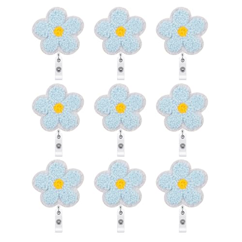 Mehrzweck-Kartenhalter mit Blumenmuster, bestickt, für Studenten, professionell und als Geschenk, waschbar, bestickt von Morain