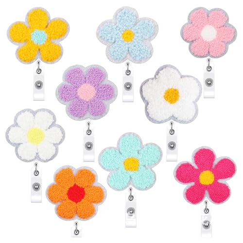Mehrzweck-Kartenhalter mit Blumenmuster, bestickt, für Studenten, professionell und als Geschenk, waschbar, bestickt von Morain
