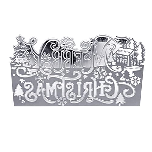 Metall-Stanzschablone für Weihnachtskarten, Scrapbooking, Album, Papierkarten, Vorlage, Prägung, Handwerk, Metall-Stanzformen für Kartenherstellung Metall-Stanzschablone für Weihnachtskarten, Scrapbooking, Album, Papierkarten, Vorlage, Prägung, Handwerk, Metall-Stanzformen für Kartenherstellung von Morain