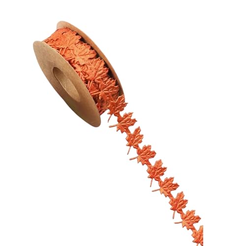 Morain 3 Rollen Blattbänder Fall Ribbons Dekorative Bänder Thanksgiving Bänder Für Kranzgeschenkverpackungsdekoration von Morain