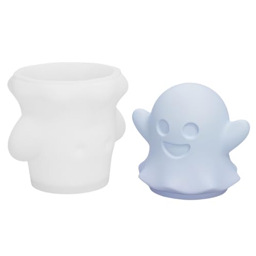 Morain 3D-Geister-Silikonform, Halloween-Kerzenformen, Epoxidharz-Formen, handgefertigte Backformen für Halloween Morain 3D-Geister-Silikonform, Halloween-Kerzenformen, Epoxidharz-Formen, handgefertigte Backformen für Halloween von Morain