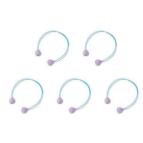 Morain 5pcs Blumenform Nadelspitze Stopper Häkel Hakenspitze Stopper Häkelnadelspitze Protektoren Zum Stricken Von Webennadelspitzen Protektor von Morain