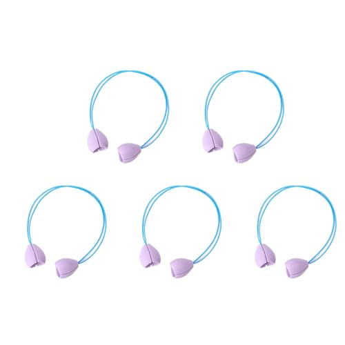 Morain 5pcs Blumenform Nadelspitze Stopper Häkel Hakenspitze Stopper Häkelnadelspitze Protektoren Zum Stricken Von Webennadelspitzen Protektor von Morain