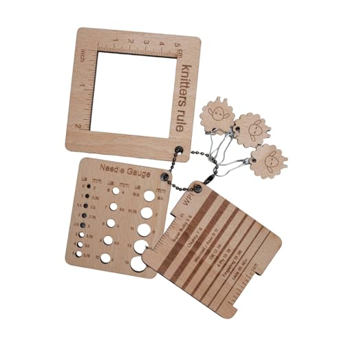 Morain Holz Strick Nadelmessgericht Strickgarnmessgeräte Holz Stricken Lineal Werkzeug Set Für Anfänger Stricken Accessoires Professionelles Stricken Accessoires Morain Holz Strick Nadelmessgericht Strickgarnmessgeräte Holz Stricken Lineal Werkzeug Set Für Anfänger Stricken Accessoires Professionelles Stricken Accessoires von Morain