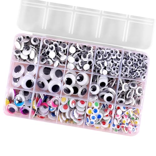 Morain Klebstoff Wiggle Eyes 260/350/750/1380pcs Runde Kleberhandwerksaugen Aufkleber Für Kunsthandwerks Scrapbooking Spielzeugzubehör Aufkleber Für Kinder Mit Eyes Morain Klebstoff Wiggle Eyes 260/350/750/1380pcs Runde Kleberhandwerksaugen Aufkleber Für Kunsthandwerks Scrapbooking Spielzeugzubehör Aufkleber Für Kinder Mit Eyes von Morain