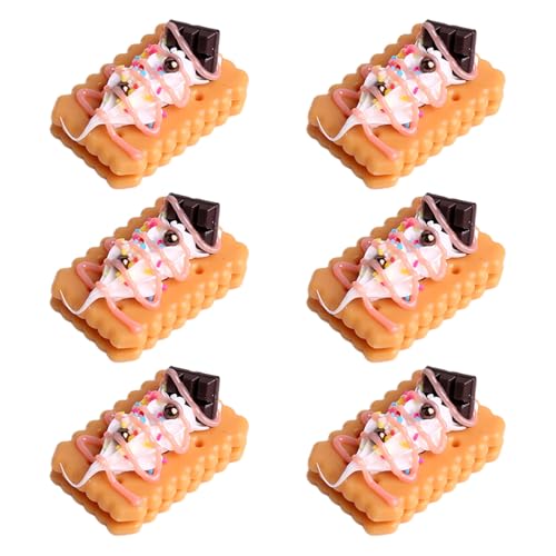 Morain Künstliche Kekse, künstliche Kekse, realistische Lebensmittelcreme, Dessert für Dekoration, Display, Fotografie, Requisiten, 6 Stück Morain Künstliche Kekse, künstliche Kekse, realistische Lebensmittelcreme, Dessert für Dekoration, Display, Fotografie, Requisiten, 6 Stück von Morain