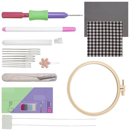 Morain Stanznadelsticker Set Mit Stickrahmen Stickerei Stickstofftuch Stricknadel Und Accessoires Stickmuster Stickerei Morain Stanznadelsticker Set Mit Stickrahmen Stickerei Stickstofftuch Stricknadel Und Accessoires Stickmuster Stickerei von Morain