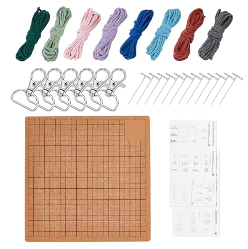 Multifauntal Quastels Board Wiederverwendbares Flechtenwerkzeug Für Handgefertigte Armbänder Enthält Stifte Und Leicht Zu Befolgende Anweisungen Multifauntal Quastels Board Wiederverwendbares Flechtenwerkzeug Für Handgefertigte Armbänder Enthält Stifte Und Leicht Zu Befolgende Anweisungen von Morain