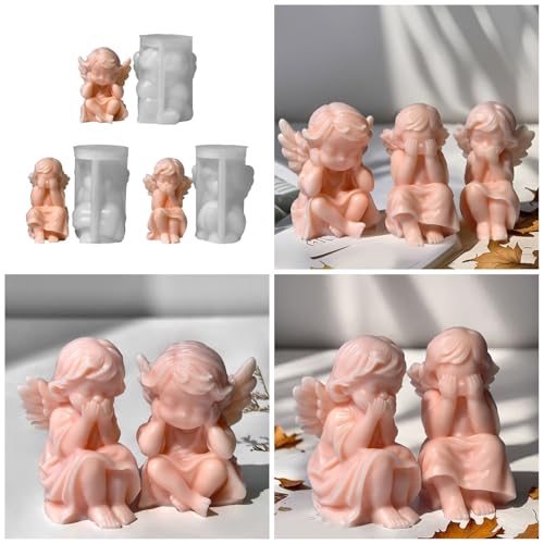 Nicht STICK Silikon Engelsform Zum Handwerk Aromatherapies Kerze Home Dekoration Schimmel Einzigartige Geschenk Machen Schimmel Miniaturgel Engel Gips Formen von Morain