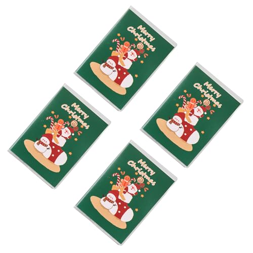 Notizbücher mit Weihnachtsmotiven, kleine Notizblöcke, Tagebuch, 128 Seiten, liniert für Tagebuch, Zeichnen, Schreiben, kreative Notizbücher, 4 Stück Notizbücher mit Weihnachtsmotiven, kleine Notizblöcke, Tagebuch, 128 Seiten, liniert für Tagebuch, Zeichnen, Schreiben, kreative Notizbücher, 4 Stück von Morain