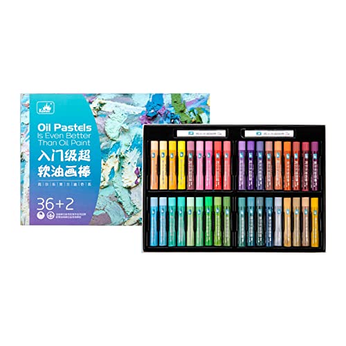 Öl-Pastell-Sets, Malerei, Ölpastell, weiche Zeichnen, Kunststäbchen-Sets, waschbare Pastellkreide, 24/36/48 Farben, Malstab Öl-Pastell-Sets, Malerei, Ölpastell, weiche Zeichnen, Kunststäbchen-Sets, waschbare Pastellkreide, 24/36/48 Farben, Malstab von Morain