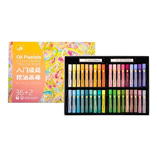 Öl-Pastell-Sets, Malerei, Ölpastell, weiche Zeichnen, Kunststäbchen-Sets, waschbare Pastellkreide, 24/36/48 Farben, Malstab Öl-Pastell-Sets, Malerei, Ölpastell, weiche Zeichnen, Kunststäbchen-Sets, waschbare Pastellkreide, 24/36/48 Farben, Malstab von Morain