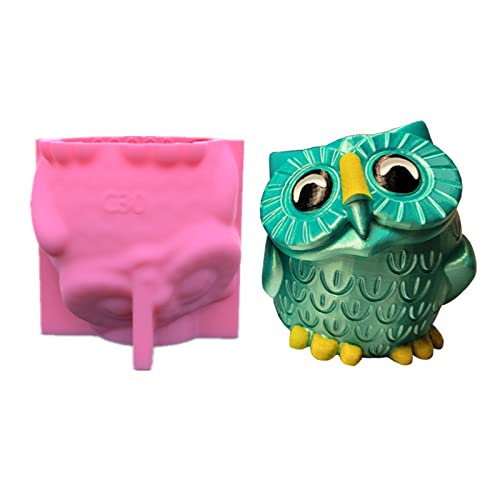 OWL Blumenpot Epoxidharz Form Sukkulente Pflanzentopfhalter Beton Gips Silikonform Home Decorations Gusswerkzeuge von Morain