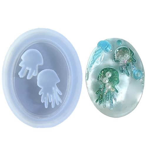 Quallen Silikonform Epoxidharz Gussform Schimmel BRÜFTE KLEYCHAIN HEIGE HANDBEDELTE SCHWEISSE Quallen Silikonform Epoxidharz Gussform Schimmel BRÜFTE KLEYCHAIN HEIGE HANDBEDELTE SCHWEISSE von Morain