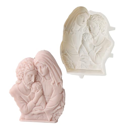 Religiöse Statue Silikonkerzenformen Für Epoxidharz Kerze Home Dekoration Religiöse Skulptur Silikonkerzenformen von Morain