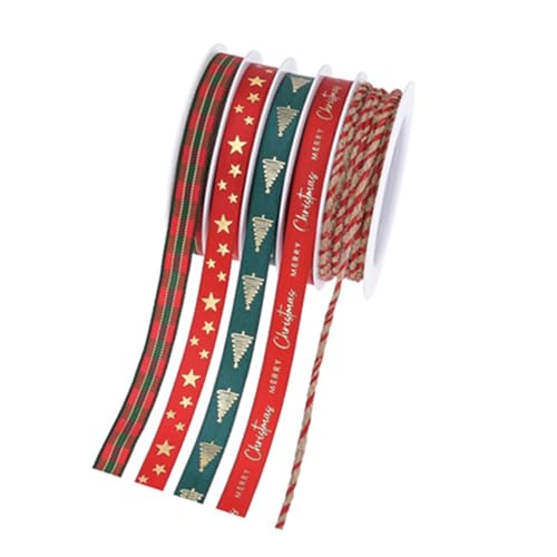 Saisonales Weihnachtsband-Set, Geschenkbox, Geschenkband, Festival, Heimdekoration, Weihnachtskranz, Basteln, Partyzubehör, dekorativ Saisonales Weihnachtsband-Set, Geschenkbox, Geschenkband, Festival, Heimdekoration, Weihnachtskranz, Basteln, Partyzubehör, dekorativ von Morain