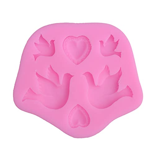 Silikon Fondant Schimmel Cartoon Süßer Frieden Für Taube Form Handgefertigtes Kerzenharz Bastelkuchen Dekorationstool Für Küche Gif von Morain