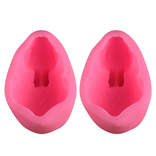 Silikonform für Wachs, Gips, Seife, Gelee, Fondant, Kuchen, Tier, Gips, für Kinder und Erwachsene, 2 Stück Silikonform für Wachs, Gips, Seife, Gelee, Fondant, Kuchen, Tier, Gips, für Kinder und Erwachsene, 2 Stück von Morain