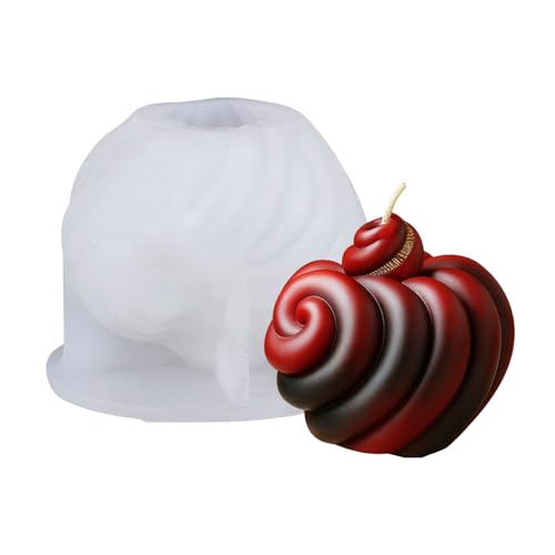 Silikonformen in Herzform, gestreift, für Epoxidharz, Seife, Hochzeit, Heimdekoration, Herstellung von Morain