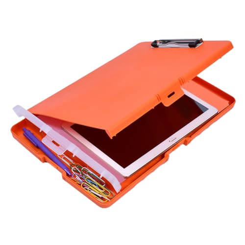 Tragbarer Aktenordner mit Klemmbrett und Stiftebox, Datei-Klemmbrett, Schreibblock mit Etui für Krankenhaus, Lager, Ordner, Organizer, feuerfeste Dokumentenmappe Tragbarer Aktenordner mit Klemmbrett und Stiftebox, Datei-Klemmbrett, Schreibblock mit Etui für Krankenhaus, Lager, Ordner, Organizer, feuerfeste Dokumentenmappe von Morain