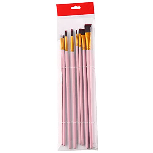 Tragbares Aquarell-Pinsel-Set, Gouache-Pinsel-Set, Acryl-Pinsel-Set, ideal für verschiedene Detailmalerei, 8-teiliges Malstifte-Set, Acryl, Holz, Leinwand, Steine, feine flache runde Spitze, Kinder Tragbares Aquarell-Pinsel-Set, Gouache-Pinsel-Set, Acryl-Pinsel-Set, ideal für verschiedene Detailmalerei, 8-teiliges Malstifte-Set, Acryl, Holz, Leinwand, Steine, feine flache runde Spitze, Kinder von Morain