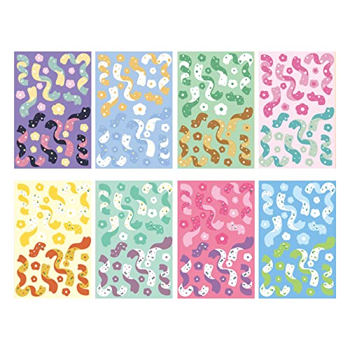 Transparente Cartoon-Aufkleber, Scrapbooking-Aufkleber, PET, dekorativ für Geschenke, dekorativ für Scrapbooking, Glasfenster/Glasbecher von Morain