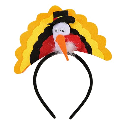 Türkei-Stirnband für alle Altersgruppen, Festival-Dekoration, festlicher Party-Kopfschmuck für Familientreffen, kreative Thanksgiving-Dekoration Türkei-Stirnband für alle Altersgruppen, Festival-Dekoration, festlicher Party-Kopfschmuck für Familientreffen, kreative Thanksgiving-Dekoration von Morain