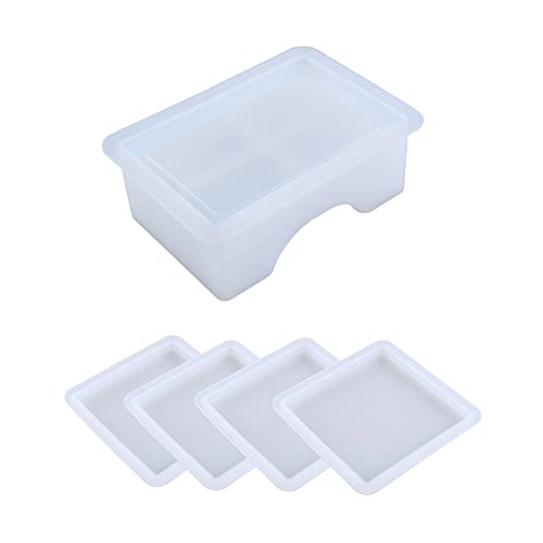 Untersetzerharzformen 4pcs Silikonformen Für Epoxidharz Mit Lagerregalform Formen Für Harzguss Untersetzerharzformen 4pcs Silikonformen Für Epoxidharz Mit Lagerregalform Formen Für Harzguss von Morain