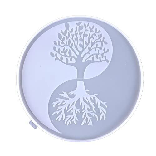 Wandkunst Silikonformen Baum Und Mond Epoxidharz Gussformen Für Bastelhandwerk Wandhanging Dekorationen Freien von Morain
