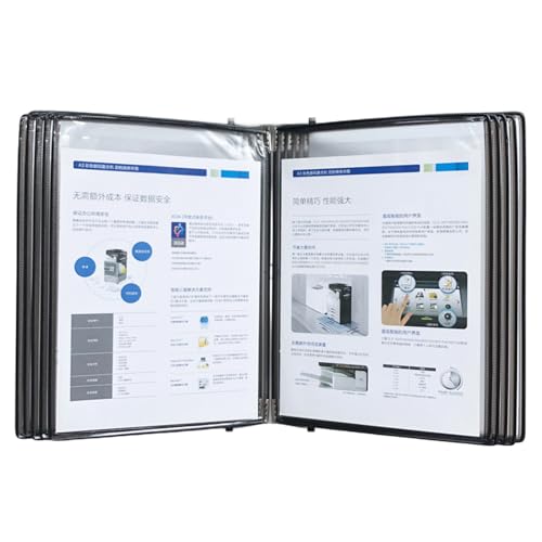 Wandmontierte Referenz-Organizer, 10 leicht zu ladende Display-Taschen für Lager, Labor von Morain