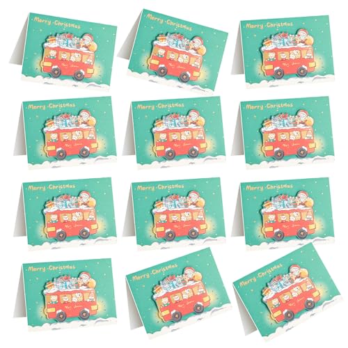 Weihnachtskarten, Winterurlaub, 9,1 x 12,7 cm, Weihnachtsgruß für Familie, Freunde, Neujahrskarten, 30 Stück Weihnachtskarten, Winterurlaub, 9,1 x 12,7 cm, Weihnachtsgruß für Familie, Freunde, Neujahrskarten, 30 Stück von Morain
