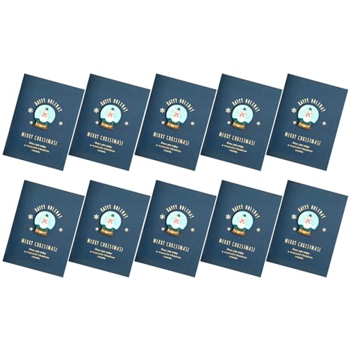 Weihnachtskarten mit Umschlag und Briefpapier für Familie, Freunde, Kinder, Neujahr, Festival, Weihnachtskarte, 10 Stück Weihnachtskarten mit Umschlag und Briefpapier für Familie, Freunde, Kinder, Neujahr, Festival, Weihnachtskarte, 10 Stück von Morain
