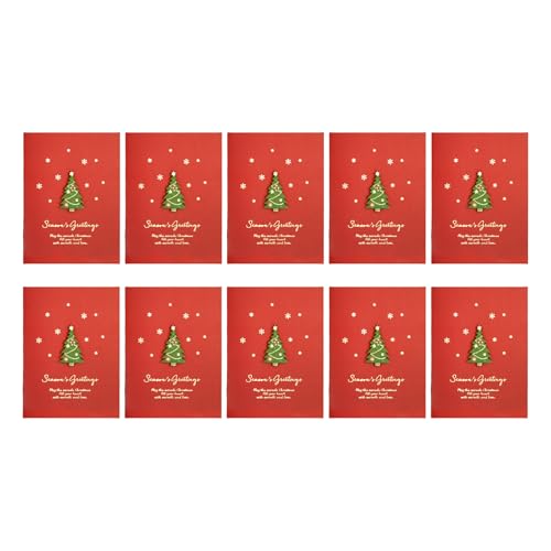 Weihnachtskarten mit Umschlag und Briefpapier für Familie, Freunde, Kinder, Neujahr, Festival, Weihnachtskarte, 10 Stück Weihnachtskarten mit Umschlag und Briefpapier für Familie, Freunde, Kinder, Neujahr, Festival, Weihnachtskarte, 10 Stück von Morain