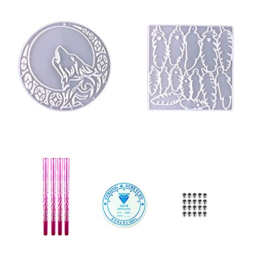 Wolf Feder Glänzend Silikonform Wandmontierter Schimmel Schlüsselbund Pendellie Schmuck Epoxidharz Crafting Form Wolf Feder Glänzend Silikonform Wandmontierter Schimmel Schlüsselbund Pendellie Schmuck Epoxidharz Crafting Form von Morain