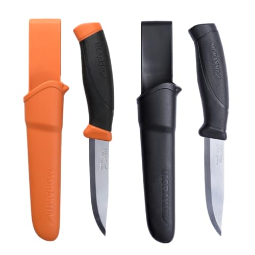 Morakniv Outdoor Messer mit Scheide - Mora Companion S - 2-Pack - Jagdmesser Feststehende Klinge aus Edelstahl - 2,5 mm - Hergestellt in Schweden - Survival Messer für Camping & Jagd Morakniv Outdoor Messer mit Scheide - Mora Companion S - 2-Pack - Jagdmesser Feststehende Klinge aus Edelstahl - 2,5 mm - Hergestellt in Schweden - Survival Messer für Camping & Jagd von Morakniv