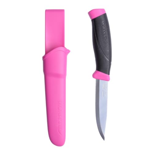 Morakniv Outdoor Messer mit Scheide - Mora Companion S Cerise - Jagdmesser Feststehende Klinge aus Edelstahl - 2,5 mm - Hergestellt in Schweden - Survival Messer für Camping & Jagd von Morakniv