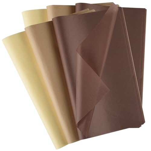 Morcheiong 120 Blatt Kratf braunes Seidenpapier, mehrfarbig, Kunst, Geschenkverpackung, Seidenpapier, Großpackung, Geschenkverpackung, für DIY, Geburtstag, Hochzeit, Urlaub, Handwerk, Dekoration Morcheiong 120 Blatt Kratf braunes Seidenpapier, mehrfarbig, Kunst, Geschenkverpackung, Seidenpapier, Großpackung, Geschenkverpackung, für DIY, Geburtstag, Hochzeit, Urlaub, Handwerk, Dekoration von Morcheiong