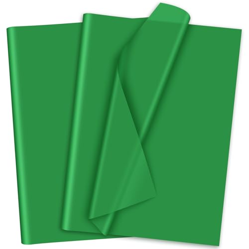 Morcheiong 120 Blatt grünes Seidenpapier, Kunst, Geschenkverpackung, Seidenpapier, Großpackung, Geschenkverpackung, für Bastelarbeiten, Blumen, Geburtstag, Weihnachten, Party, Festival (50 x 37 cm) Morcheiong 120 Blatt grünes Seidenpapier, Kunst, Geschenkverpackung, Seidenpapier, Großpackung, Geschenkverpackung, für Bastelarbeiten, Blumen, Geburtstag, Weihnachten, Party, Festival (50 x 37 cm) von Morcheiong