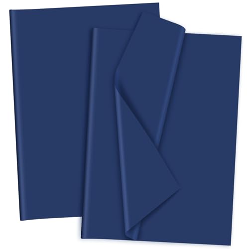 Morcheiong 120 Blatt marineblaues Seidenpapier, Kunst, Geschenkverpackung, Seidenpapier, Großpackung, Geschenkverpackung, für Bastelarbeiten, Blumen, Geburtstag, Party, Festival, 50 x 37 cm Morcheiong 120 Blatt marineblaues Seidenpapier, Kunst, Geschenkverpackung, Seidenpapier, Großpackung, Geschenkverpackung, für Bastelarbeiten, Blumen, Geburtstag, Party, Festival, 50 x 37 cm von Morcheiong