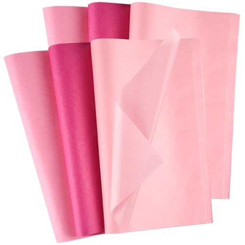 Morcheiong 120 Blatt rosa Seidenpapier, mehrfarbig, Kunst, Geschenkverpackung, Seidenpapier, Großpackung für DIY, Geburtstag, Hochzeit, Valentinstag, Urlaub, Basteln, Dekoration, Party, Festival (50 x Morcheiong 120 Blatt rosa Seidenpapier, mehrfarbig, Kunst, Geschenkverpackung, Seidenpapier, Großpackung für DIY, Geburtstag, Hochzeit, Valentinstag, Urlaub, Basteln, Dekoration, Party, Festival (50 x von Morcheiong