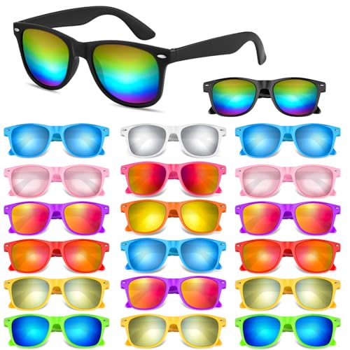 Morcheiong 40 Stück Neon-Party-Sonnenbrille, Unisex, Retro-Stil, Partyzubehör, Geburtstag, Strand, Pool, Partyzubehör, 10 Farben von Morcheiong
