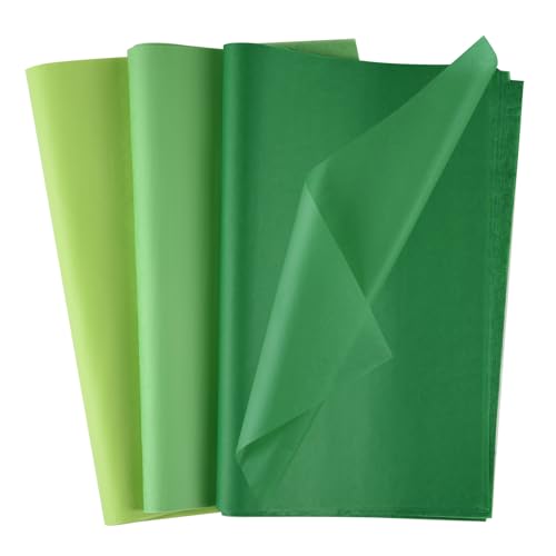 Morcheiong 60 Blatt Grünes Seidenpapier, Kunst-Geschenkverpackung, Seidenpapier, Großpackung, Geschenkverpackung, für DIY, Geburtstag, Hochzeit, Urlaub, Handwerk, Dekoration, Party, Festival Morcheiong 60 Blatt Grünes Seidenpapier, Kunst-Geschenkverpackung, Seidenpapier, Großpackung, Geschenkverpackung, für DIY, Geburtstag, Hochzeit, Urlaub, Handwerk, Dekoration, Party, Festival von Morcheiong